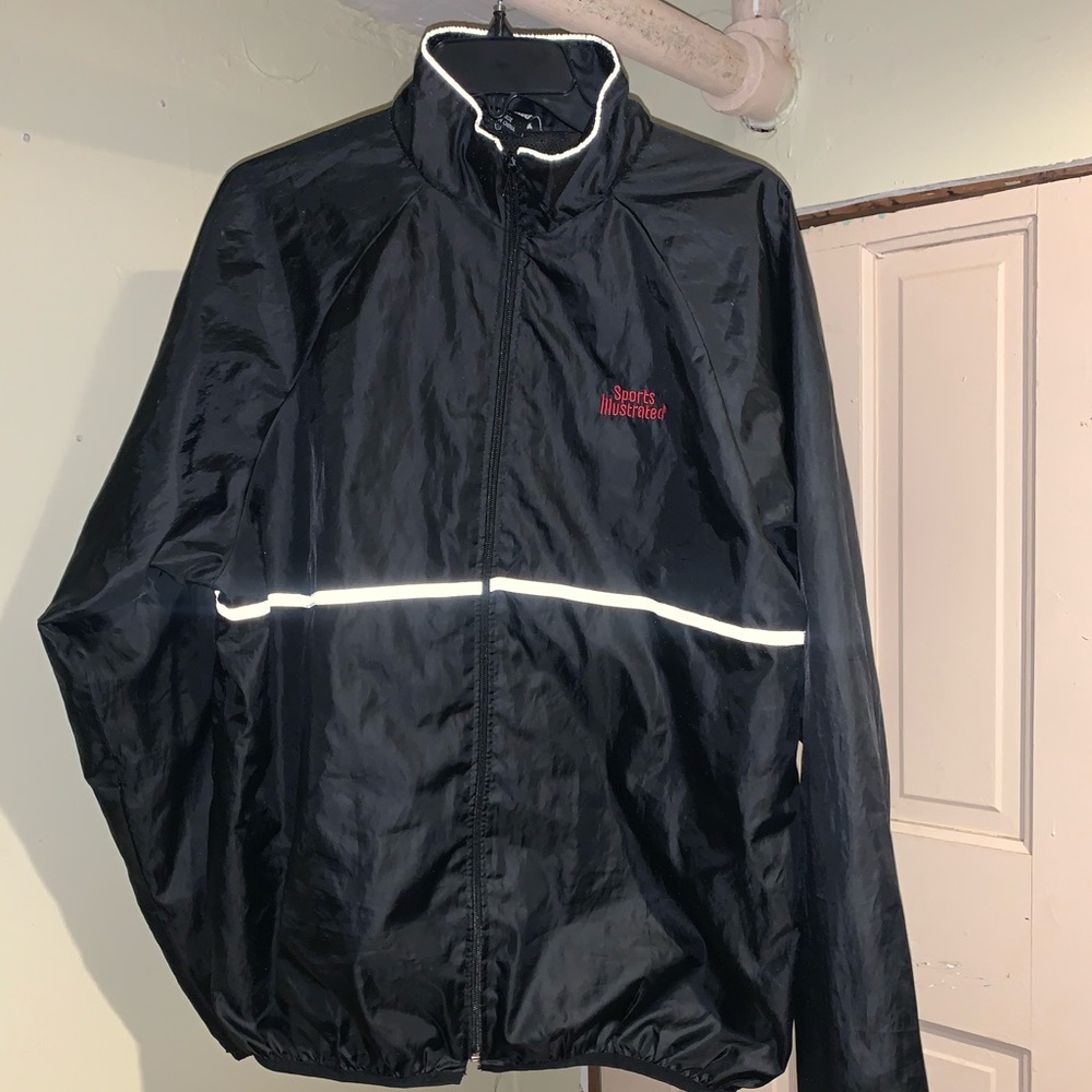 sports illustrated mesh lined zip up jacket xlarge